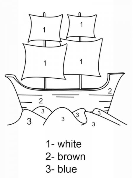 Color by Numbers coloring pages