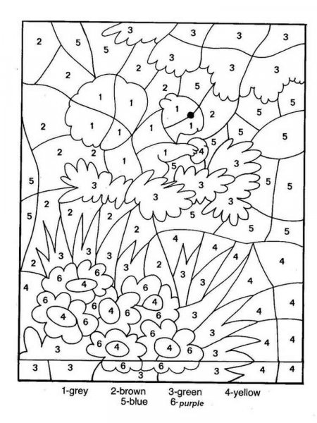 Color by Numbers coloring pages