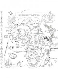 Africa coloring page 4 - Free printable