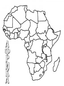 Africa coloring page 5 - Free printable