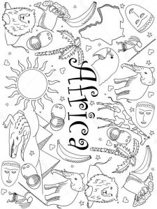 Africa Coloring Pages 7