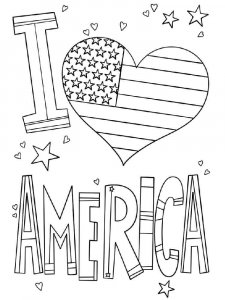 America coloring page 3 - Free printable
