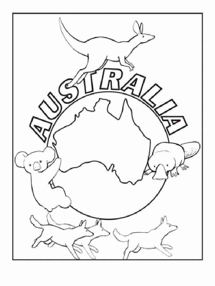 coloring pages australia