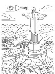 Brazil coloring page 1 - Free printable