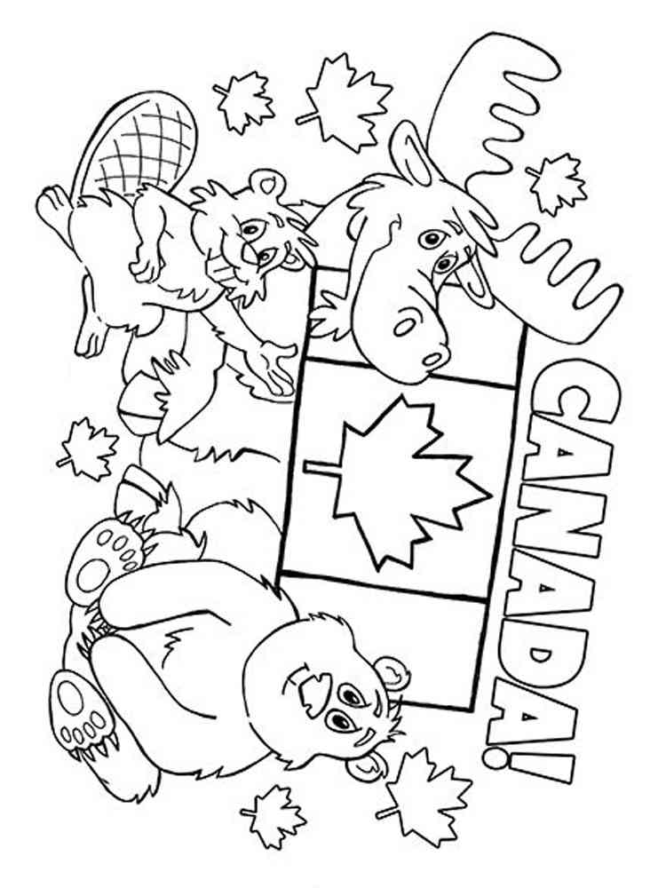 Canada coloring pages. Download and print Canada coloring pages