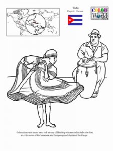 Cuba coloring page 1 - Free printable