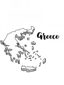 Greece coloring page 2 - Free printable