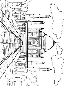 India coloring page 2 - Free printable