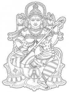 India coloring page 7