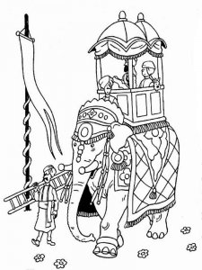 India coloring page 8 - Free printable
