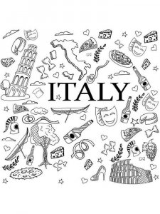 Italy Coloring Pages 6