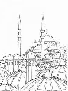 Turkey coloring page 5 - Free printable