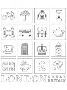 United Kingdom coloring page 12 - Free printable