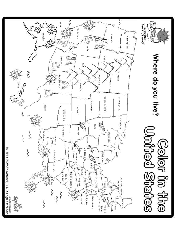 Geography coloring pages