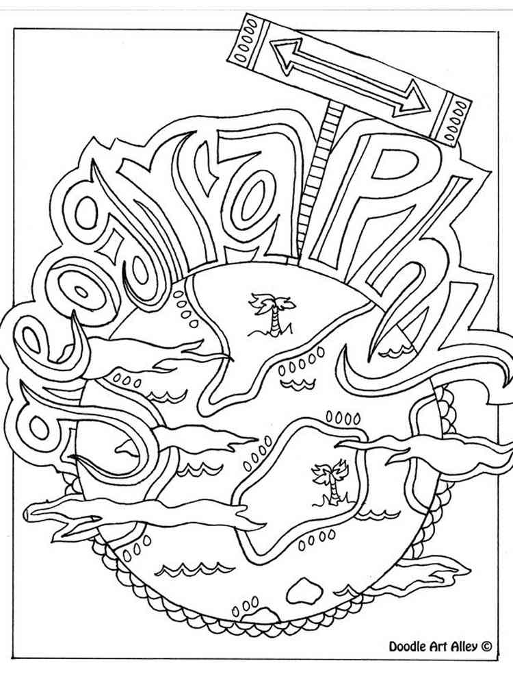 Download Geography coloring pages. Download and print Geography ...