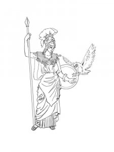 Greek God coloring page 12 - Free printable