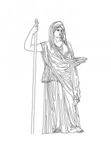 Greek God coloring page 14 - Free printable