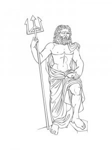 Greek God coloring page 15 - Free printable
