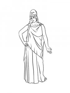 Greek God coloring page 16 - Free printable