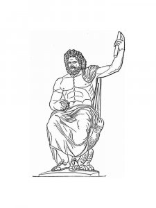 Greek God coloring page 18 - Free printable