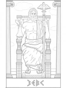Greek God coloring page 2 - Free printable