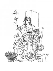 Greek God coloring page 4 - Free printable