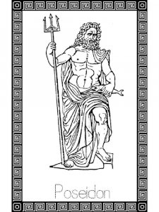 Greek God coloring page 7 - Free printable