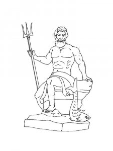 Greek God coloring page 9 - Free printable