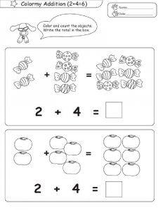 Math coloring page 5 - Free printable