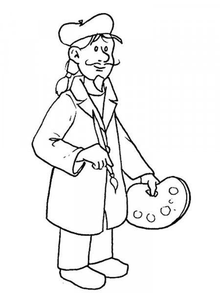 Professions coloring pages