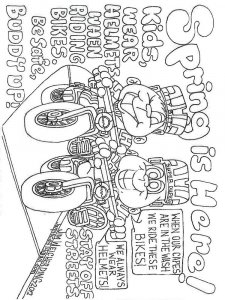Safety coloring page 18 - Free printable
