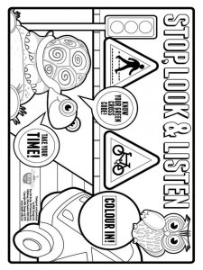 Safety coloring page 4 - Free printable