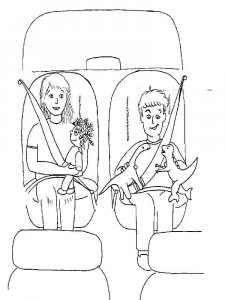 Safety coloring page 7 - Free printable