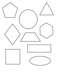 Shapes coloring page 5 - Free printable