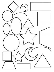 Shapes coloring page 8 - Free printable