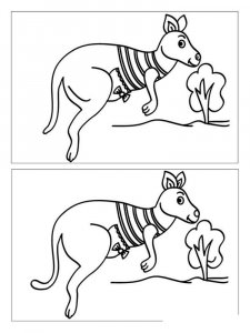 Spot the Difference coloring page 12