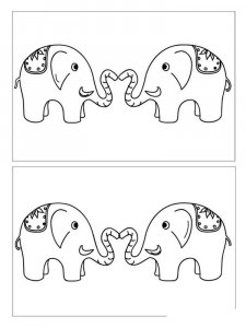 Spot the Difference coloring page 13 - Free printable