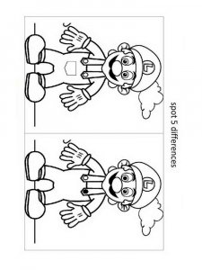 Spot the Difference coloring page 2 - Free printable
