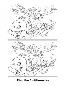 Spot the Difference coloring page 4