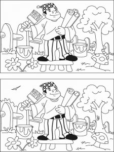 Spot the Difference coloring page 6