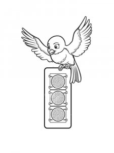 Traffic Light coloring page 11 - Free printable