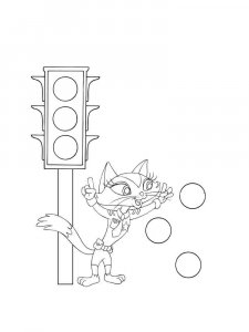 Traffic Light coloring page 16 - Free printable