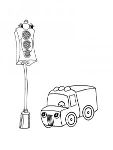 Traffic Light coloring page 20 - Free printable