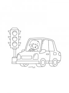 Traffic Light coloring page 22 - Free printable