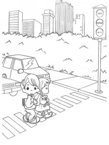 Traffic Light coloring page 28 - Free printable