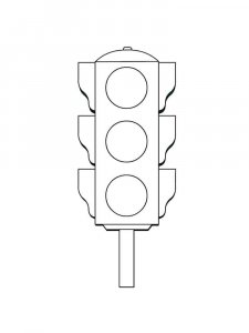 Traffic Light coloring page 30 - Free printable
