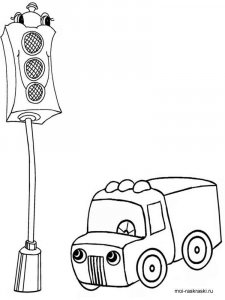 Traffic Light coloring page 42 - Free printable