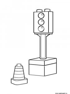 Traffic Light coloring page 45 - Free printable