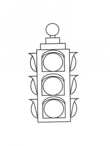 Traffic Light coloring page 5 - Free printable