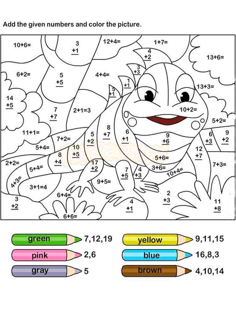 Addition coloring pages. Free Printable Addition coloring ...